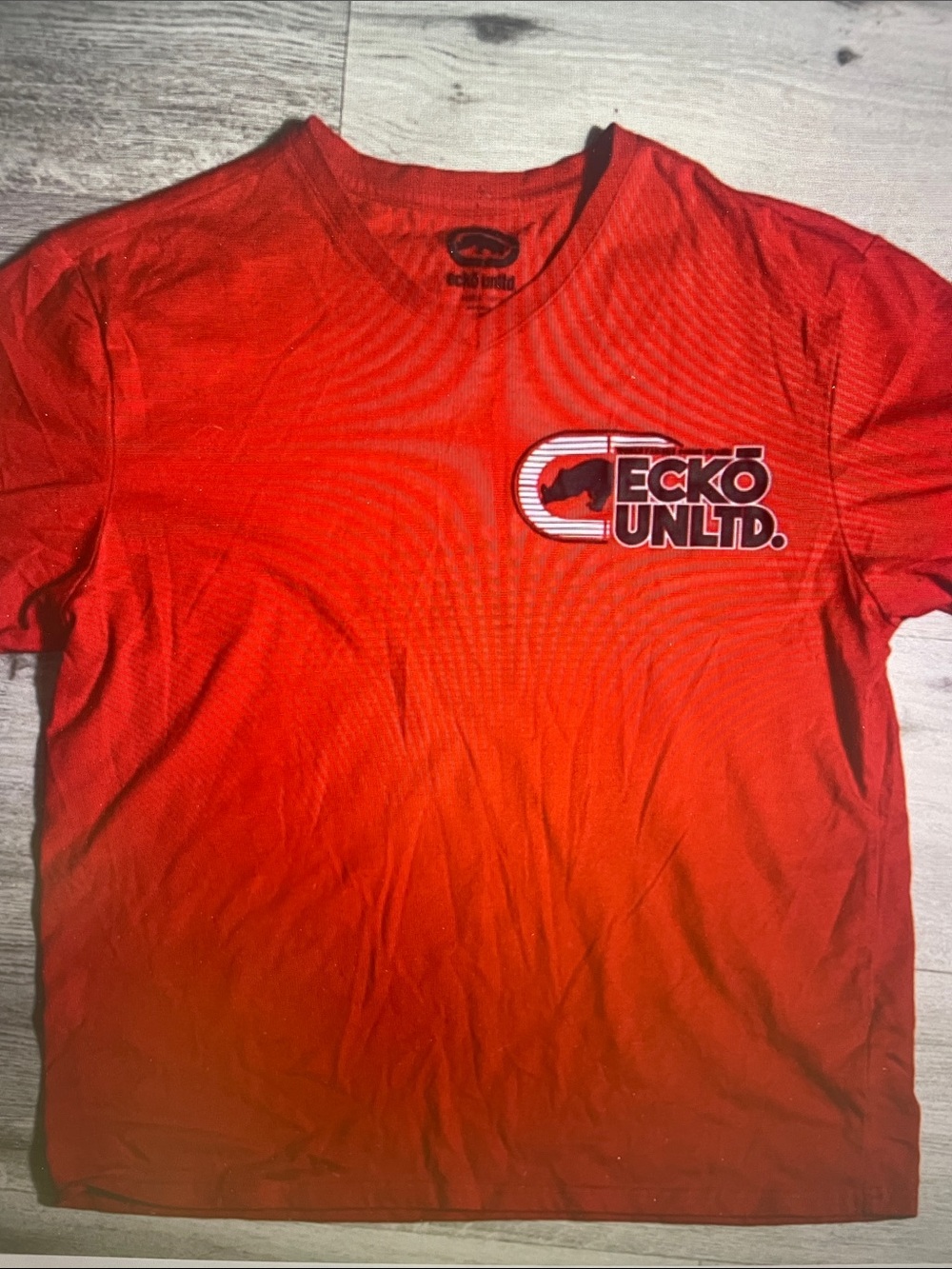 Ecko Unlimited Men’s Bright Red Logo Tee